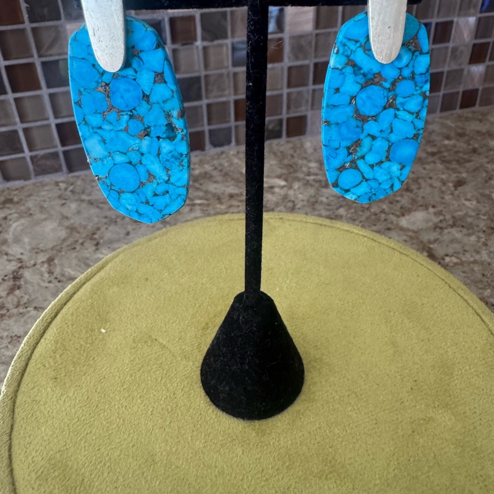 Kendra Scott Blue Stone Earrings